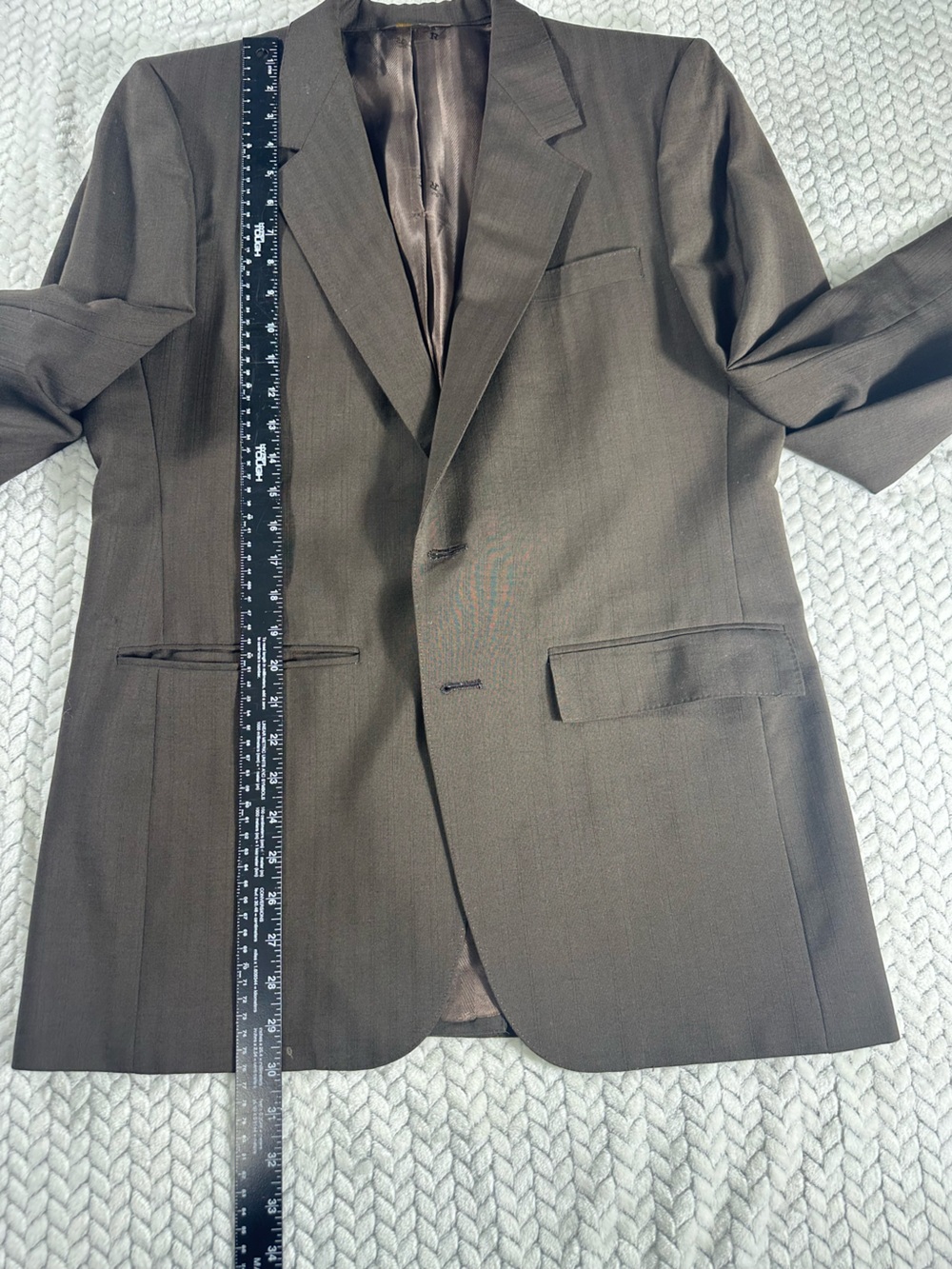 VINTAGE Louis Roth Brown Blazer  Mens 40R 2 Button Slit In Back